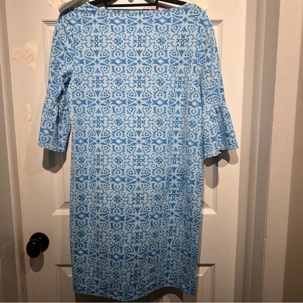Southern Tide Blue Coastal Dress Medium Performance Collection - Picture 7 of 11